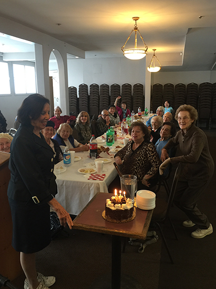A senior event at Congregation Shaarei Tefila in L.A.